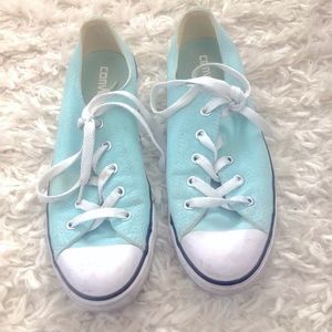 Converse teal sneakers